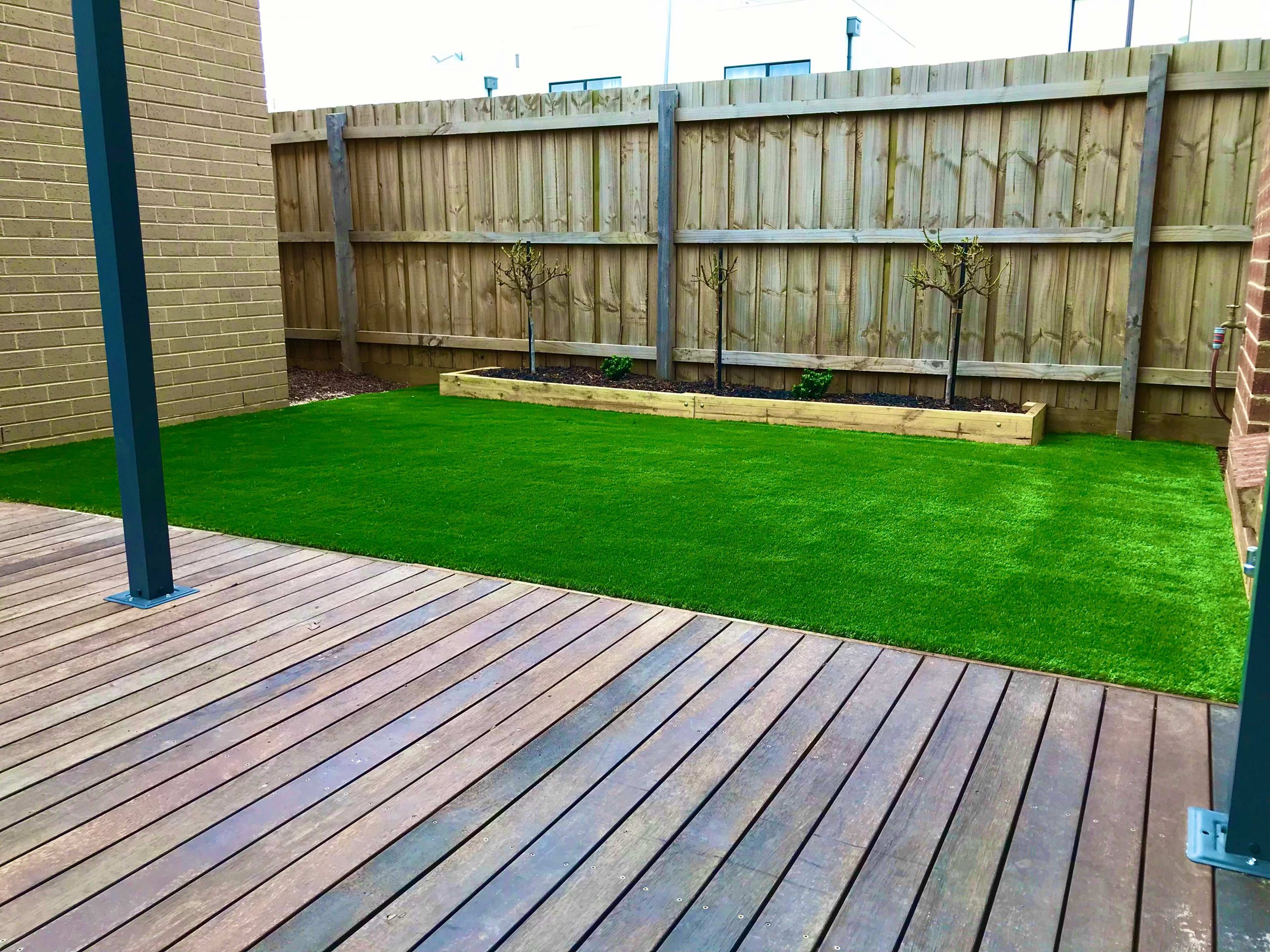 After Artificial Lawn Install